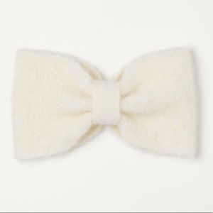 H&M Cream Knit Wool Blend bow detail Headband